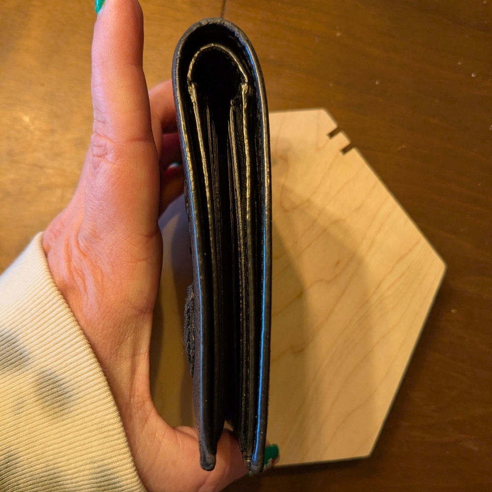 Coach Black Leather Varsity Patches Wallet - Picture 9 of 13